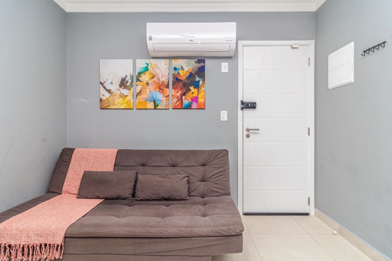 100m PRAIA do BOQUEIRÃO e CENTRO - Vista MAR - Varanda GOURMET com CHURRASQUEIRA privativa - AR CONDICIONADO em todos os ambientes - Wi-Fi 250 Mbps - Acomoda até 6 pessoas - Pet Friendly Praia Grande (Santos) Exterior foto