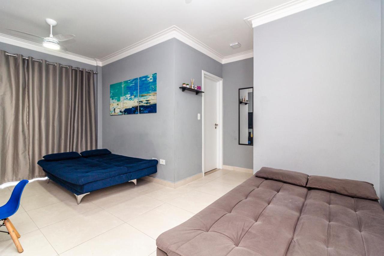 100m PRAIA do BOQUEIRÃO e CENTRO - Vista MAR - Varanda GOURMET com CHURRASQUEIRA privativa - AR CONDICIONADO em todos os ambientes - Wi-Fi 250 Mbps - Acomoda até 6 pessoas - Pet Friendly Praia Grande (Santos) Exterior foto